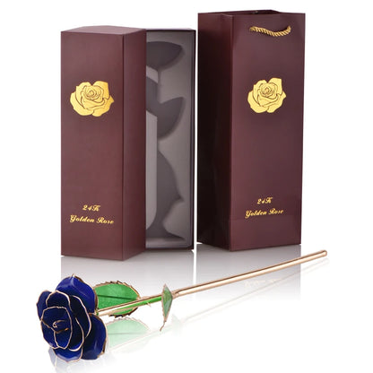 24k Gold Dipped Rose With Stand - LSDproductionsGB